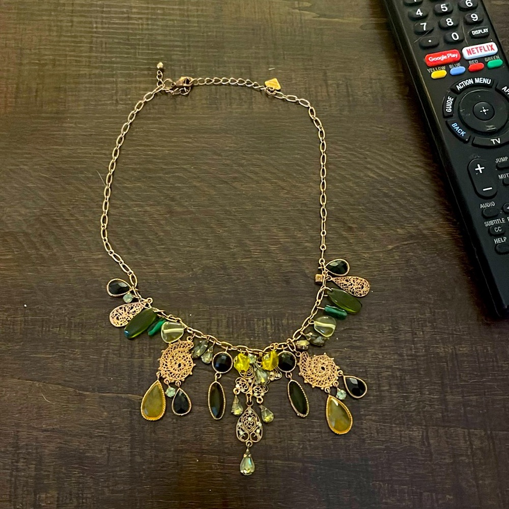 Vintage Cookie Lee Necklace (Green)